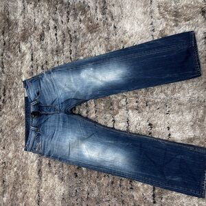 Diesel Men's Faded Blue Straight Jeans